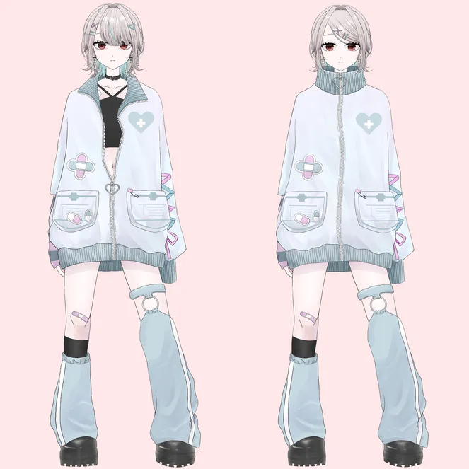 パーツ分け済みPSD】ゆめかわジャージの子【限定1点】 - ハニカム